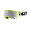 Brýle VISION 8 WORDMARK, ALPINESTARS (bílá/žlutá fluo, zrcadlové stříbrné plexi) 2025