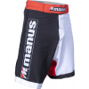 Manus MMA Shorts - size S = 160 cm, black-white Size: S, 160 cm, Color: Black - White, Gloves cut: Without Label