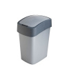 Odpadkový kôš Curver FLIP BIN antracit so šedým vekom, 25l