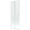 Mexen Velar, 2-krídlová posuvná vaňová zástena 70 x 150 cm, 8mm číre sklo, biely profil, 896-070-000-01-20