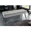 LuxD Dizajnová lavica Bailey 100 cm tmavosivý zamat