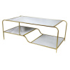 Bravissima Kitchen Konferenčný stolík DKD Home Decor Glamour Zlatá Kov Zrkadlo 120 x 60 x 45 cm