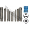 TRIUMF Prípravky pre demontáž zalomených závitníkov M5,M6,M8,M10-3 čeluste,M12,M14,M16,M20,M22-4 čeluste