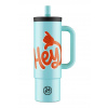 Termo hrnček 24bottles Straw 800ml Blue Straw.800.Hey modrá ONE SIZE