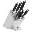 Samoostriaci blok s 5 nožmi a nožnicami All Star biely blok strieborný