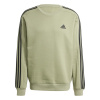 adidas Essentials 3-Stripes Fleece Sweatshirt Mens Tent Green S