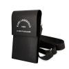 Púzdro Karl Lagerfeld Saffiano Rue Saint Guillaume Wallet Phone Bag čierne