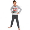 Dlhé pyžamo pre chlapcov Cornette Young Superfast šedá Veľkosť: 158/164