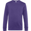B&C | KING Crew Neck, Pánska mikina, fialová radiant, XS
