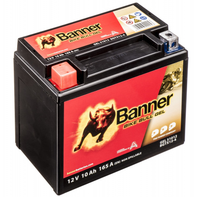 Batterie moto GEL BANNER GT12A-4 YTZ12A-BS / 12v 10ah 