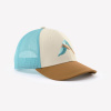 QUECHUA Detská turistická šiltovka MH100 Trucker 7-15 r. béžovo-modrá