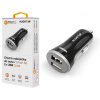Chytrá nabíjačka do auta ALIGATOR 3.4A, 2xUSB, smart IC, čierna CHS0005