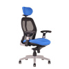 OFFICE PRO s.r.o. Kancelárske kreslo SATURN s lakťovými opierkami, modrá