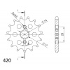 SUPERSPROX Reťazové koliečko SUPERSPROX CST-1127:12 12T, 420