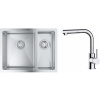 Súprava nerezový drez Grohe K700 31577SD1, kuchynská batéria Oltens Myvat 35205100