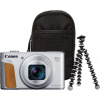 Canon PowerShot SX740 HS Lite Travel Kit, strieborný