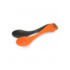 Turistický príbor Light My Fire Spork Original 2 Pack Bio - rusty orange/slaty black