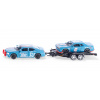 Siku Super 2565 Dodge Charger se závodním autem na vleku