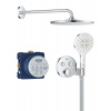 Grohe Precision SmartControl Sprchový set s termostatom pod omietku, priemer 31 cm, 3 prúdy, chróm 34877000-GR