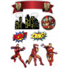 CUKROVÁ TLAČ jedlý obrázok na tortu Cukrová hmota IRON MAN AVENGERS SADA 3