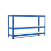 Policový regál Trestles RH 1000x1400x500, nosnosť 900 kg, 3 police Farba: modrá, Typ police: biela HDF 5 mm