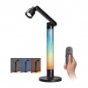 Solight LED stolná lampička WO67 RGB s diaľkovým ovládačom, čierna