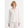 Calvin Klein blúzka dámska s ľanom LV044F153G béžová S