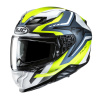 MOTOCYKLOVÁ PRILBA HJC F71 FES YELLOW/BLUE M