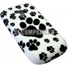 Silikónový obal Samsung Galaxy S III Mini – Dog Paw – čierna