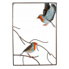 Dekoračný doplnok do záhrady - Nástenný vtáčik Robins L ORNAMENT DEKORATÍVNA FÓRA (Ozdobné figurínové dekorácie steny rudziki l)