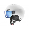 Helma UVEX ROCKET JR VISOR - 51-55, white/black mat