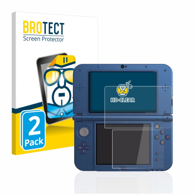 2x Čirá ochranná fólie BROTECT pro Nintendo New 3DS XL (2x Čirá ochranná fólie BROTECT pro Nintendo New 3DS XL)