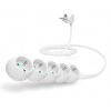 CONNECT IT prodlužovací kabel 230V, 5 zásuvek, 2 m, bez vypínače (bílý) CI-1317