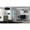 Cama Meble Obývačka SOHO 2, biely mat/sivý lesk