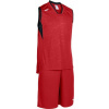 Joma Basketbalový set CAMPUS SET BASKET RED-BLACK SLEEVELES Veľkosť: 2XS