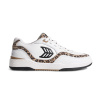 Dámske voľnočasové topánky Cariuma UBA White Leather Leopard Print Suede Black Logo Sneaker