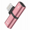 Luxria Lighting Splitter - Rozdeľovač pre iPhone a iPad ( nabíjanie + slúchadlá ) Farba: Ružová