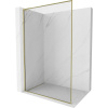 Mexen Kioto-F L Walk-in sprchová stena s rámom 95 x 202 cm, transparentná 8 mm, zlatá - 800-095-174-50-00