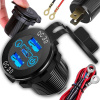 NABÍJAČKA 2x USB QC 3.0 60 W ZÁSUVKA ZAPAĽOVAČA