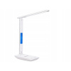 Verk 12256 LED stolná lampa s meteo stanicou biela