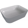 Polysan Umyvadlo na desku Banera 49,5x34,5 cm šedá matná mat bez přepadu 14596.32