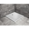 RADAWAY DOROS C STONE 90cm sprchová vanička štvorcová, so sifónom, nožičkami a čelným panelom, akrylát, biela, SDRC9090-05-04S