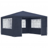vidaXL Profesionálny párty stan+bočné steny 4x4 m, modrý 90 g/m² - Modrá - 7252-149036