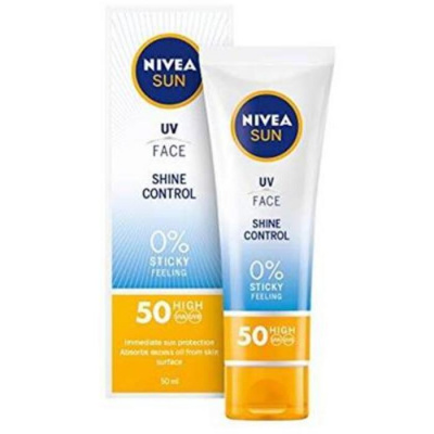Nivea Sun UV Face Shine Control SPF50 - Zmatňujúci opaľovací krém na tvár 50 ml
