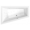 TRIANGL L hydromasážna vaňa, 180x120x50cm, Attraction Hydro-Air, chróm