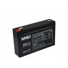 MHPower battery MHPower MS7-6 olověný akumulátor AGM 6V/7Ah, Faston F2 - 6,3mm
