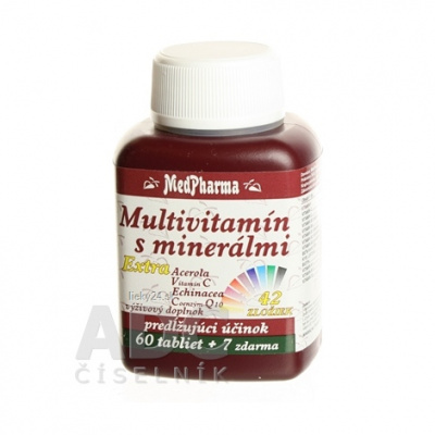 MedPharma Multivitamín s minerálmi + Extra C Q10 67 tabliet