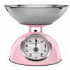 Kuchynská váha - Mechanická kuchynská stupnica retro vintage 5 kg ružová (Mechanická kuchynská stupnica retro vintage 5 kg ružová)