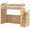CLK Vyvýšená posteľ so schodíkmi Cody Modular-dub