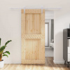 vidaXL Posuvné dvere so sadou kovania 90x210 cm borovicový masív 3203035